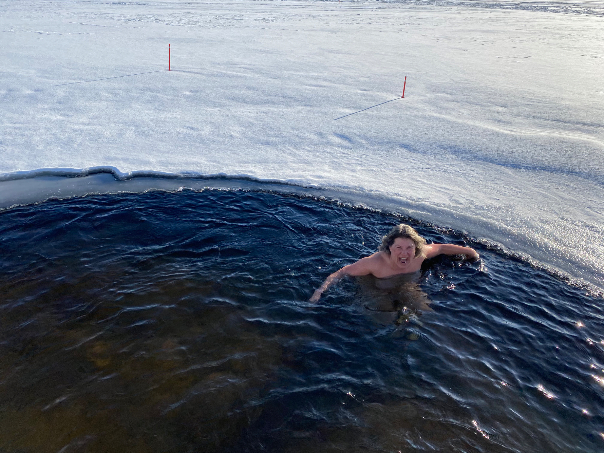 Lake plunge!